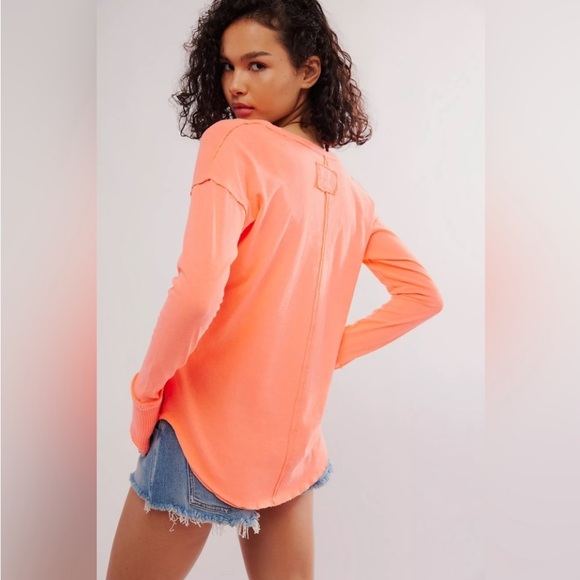 🧡NWOT FREE PEOPLE COASTAL CRUISING LONG SLEEVE - Picture 3 of 13